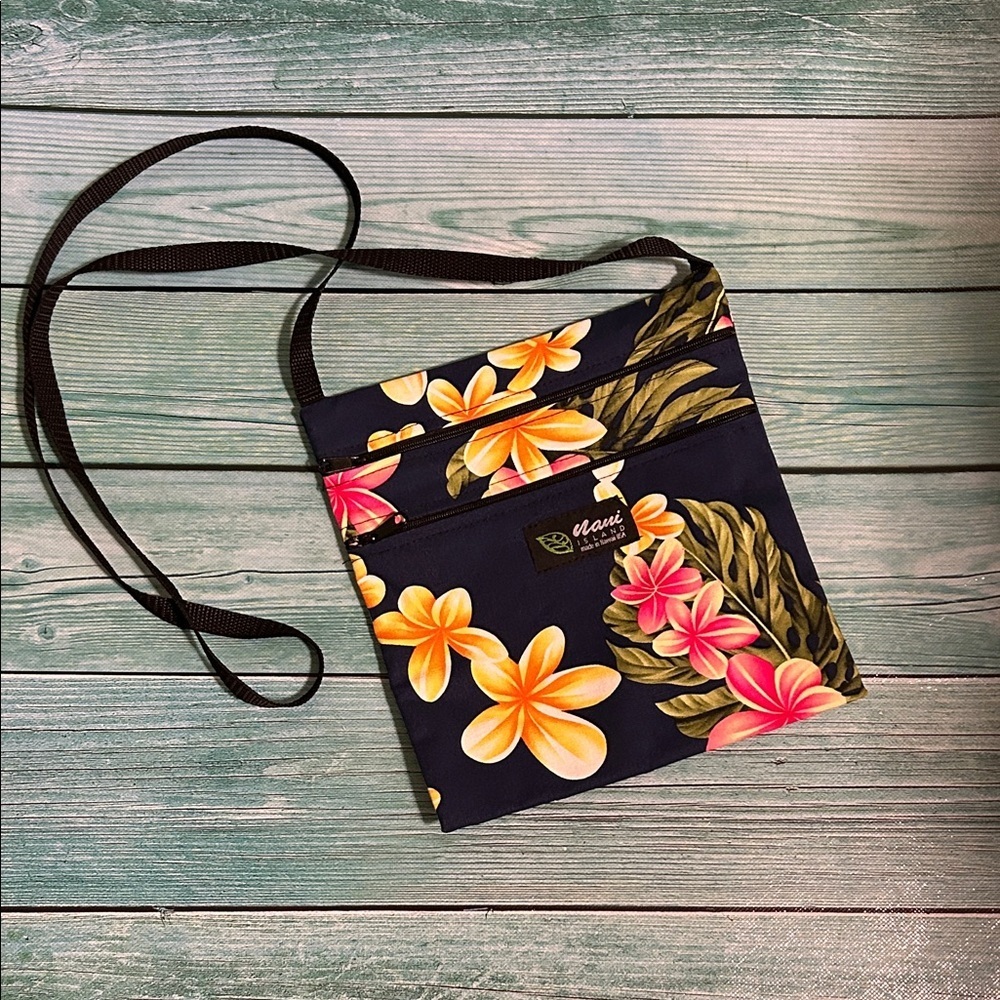 Cloud 9 Floral Crossbody Bag - Black and Yellow